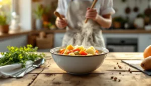 erfahren sie das geheimnis einer köchin, warum ihre wurzelgemüsesuppe nur 180 kalorien enthält – leicht, gesund und lecker!