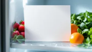 dieses papierblatt zeigt den zustand ihres kühlschranks an – ganz ohne thermometer oder sensor.